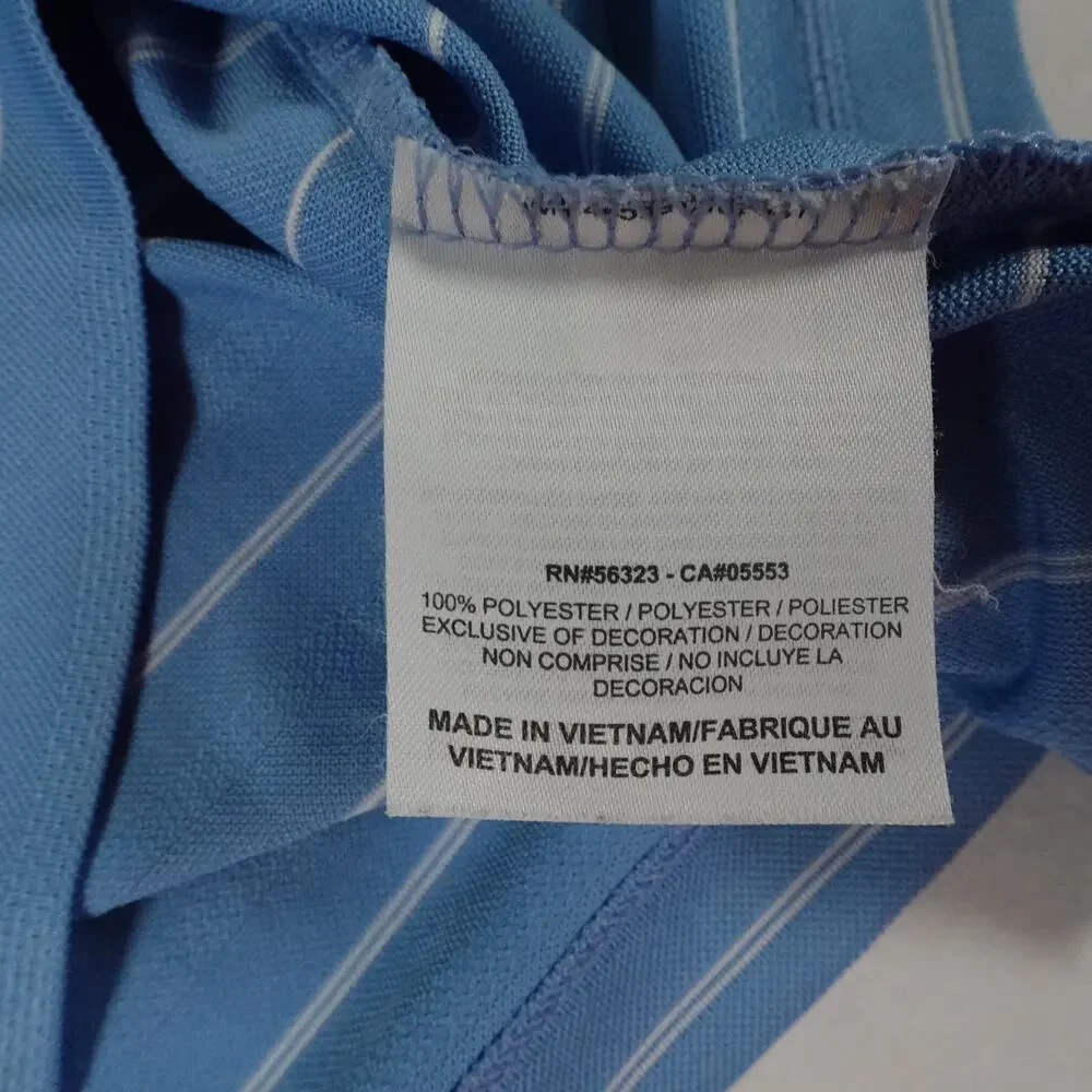 Arnold Palmer Bay Hill Nike Performance Striped Golf Polo Shirt Men's Medium